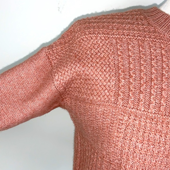 Madewell Stitchmix Pullover Crop Sweater Size M - Picture 4 of 7